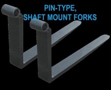 HYSTER FORKLIFT SHAFT MOUNTED FORKS 2.25X6X96 8 FT PIN BAR TYPE 17K Lbs Capacity picture