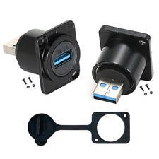 PENGLIN 2PCS USB 3.0 Male to Female Panel Mount Adapter picture