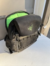 Razer Tactical Backpack Green And Black Discontinued Storage Pockets Razor picture