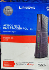⚡️LINKSYS AC1900 WI-FI CABLE MODEM & WI-FI ROUTER #CG7500 New with  picture
