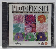 Photo Finish 4 CD-Rom Soft Key Windows 95 or 3.1 VG+ Disk New Sealed picture