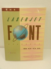 Vintage - The LASERJET FONT Book - typeface - peachpit press. picture