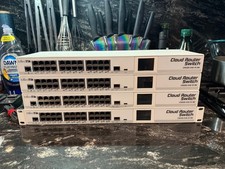 Lot 4x MikroTik CRS125-24G-1S-RM Cloud Router Switch 24-Port Gigabit Rack Mount picture
