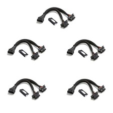 OBD II 16 Pin Splitter Extension - 5 Pack, 1FT Male to Female Cables picture