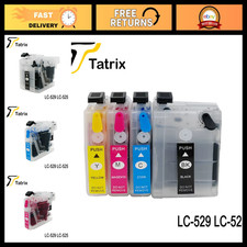 4PK Refillable Ink Cartridges for Brother LC525 LC529 DCP-J100 MFC-J200 Printers picture