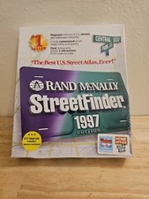 Vintage 1997 Rand McNally Streetfinder Software, Factory Sealed,  NOS picture