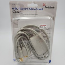 Radio Shack #26-183 6 ft. USB to Serial Cable Adapter RS232 Windows With CD picture