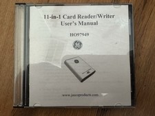 11 In1 Card Reader Writer User Manual CD P/N H097949.  Jasco Products ( Only CD) picture