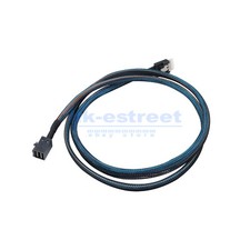 Slim Line SAS 4.0 SFF-8654 4i 38pin to HD Mini SAS 4i SFF-8643 36pin Cable 100cm picture