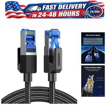 UGREEN Cat 8 Ethernet Cable 6FT Braided 40Gbps 2000MHz RJ45 Shielded LAN Cord picture