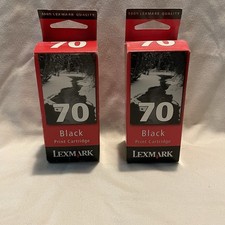 Lexmark 70 Black Ink Cartridge Set Of 2 picture
