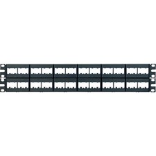 Panduit CPP48WBLY Mini-Com 48 Port 2U Modular Patch Panel 19in Black picture
