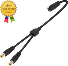 DC7909 Y Splitter Adapter Cable 14AWG DC 8Mm 1 Female to 2 Male Power Cord picture