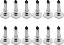 12Pcs Silver Universal Stylus Replacement Disc Tips Round Shape  picture