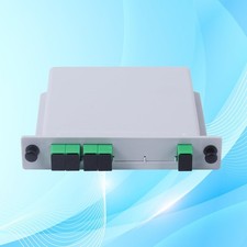 - 1 pc SC/APC 1x4 PLC Fiber Optic Splitter, 1 to 4 SC APC Cassette Card Inser... picture