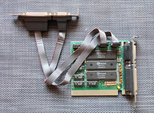 PC ISA 8Bit Interface Card Serial 9pin / 25pin Parallel Game Retro Computer picture