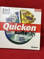 Quicken financial planner Suite 98, Family, Lawyer, Deluxe Windows Software picture