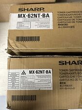 Genuine Sharp MX-62NT-BA Black Toner Cartridge **TWO PACK** picture
