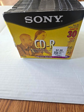 Sony CD-R 30 Pack 700MB 80 Min 48x Blank Recordable CDs Slim Jewel Cases picture