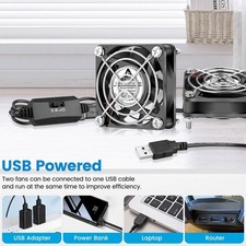 2 Packs 5V 60mm X 10mm Usb Computer Fan Wirh Speed Control Dc Brushless Cooling picture