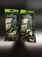 UTWire D-Wings Stick And Stay UTW-12D12-BK Cord Clip Organizer 1/2