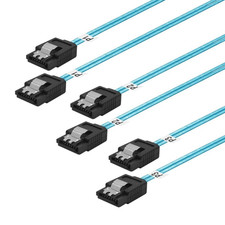 Thin SATA-III Cable:12 Inches,3 Pack Flexible Short SATA-Cables picture