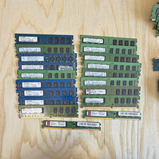 2GB Desktop RAM Lot of #19 Modules Mixed Brands. Read Details picture