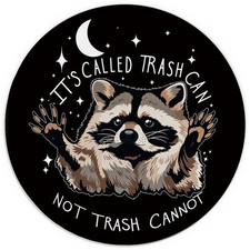 Funny Black Mouse Pad, It's Called Trash Can Not Trash Cannot Funny Raccoon M... picture