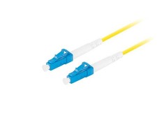 Patchcord światłowodowy Lanberg SM LC/UPC-LC/UPC SIMPLEX 3.0mm LSZH G657A1 10m ż picture
