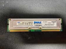 256MB 800-40 1RX8 RAMBUS RDRAM RIMM 184PIN ECC NON-REG SINGLE RANK CHANNEL 32X8 picture