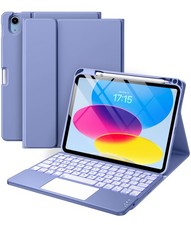 Harvopu Compatible for iPad 11th 10th Generation Case with Keyboard, Folio Cover picture