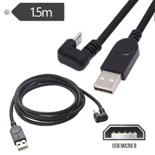 Cablecy USB2.0 Type-A to Micro USB 5Pin Male Power Data Cable Micro Opposite picture