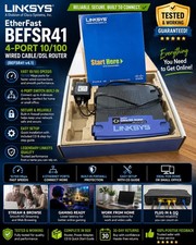 Linksys EtherFast BEFSR41 4-Port 10/100 Wired Cable/DSL Router (BEFSR41 v4.1) picture