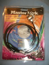 Kensington 64032 Master Lock Universal Notebook Security Cable - Black w/ 2 keys picture