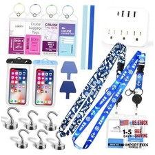 Cruise Ship Essentials Kit, Cruise and Vacation Dark Blue + Light Blue picture