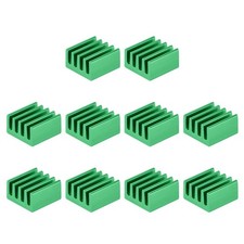 9x9x5mm Aluminum Heatsink Electronics Cooler for MOS IC Chip Green 10 Pcs picture