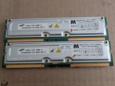 2pcs SAMSUNG 256 MB RAM BUS MEMORY MODULE MR16R082GBN1-CK8 800-45 picture