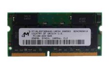 256MB SDRAM SDR SD PC100 100MHZ 100 144-PIN SO-DIMM INTEL RAM 16CHIPS NON-ECC picture