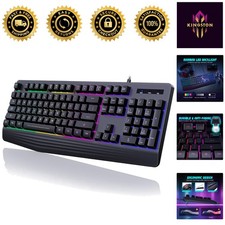 104 Keys Backlit Gaming Keyboard - Quiet, Durable & Anti-Ghosting Features picture