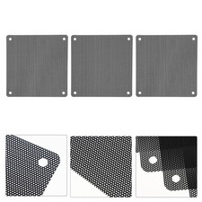 12Pcs Reusable Black PVC Fan-Proof Mesh for Computer Case Fans picture