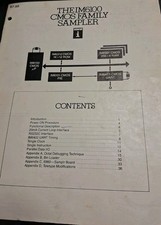 VINTAGE 1970s Instruction Manual IM6100 CMOS FAMILY SAMPLER INTERSIL  picture
