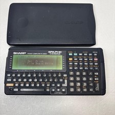 SHARP PC-G850V Pocket Computer Vintage Handheld Calculator Device Junk picture