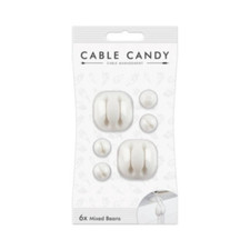 Cable Candy Mixed Self adhesive Beans CAR Office DESK Cable Holder Organizer Tie picture