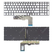 Silver US Backlit Keyboard For HP ENVY 17-cg x360 Laptop picture