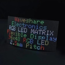 Waveshare Flexible RGB Full-color LED Matrix Panel, 2.5mm Pitch, 96x48 Pixels, A picture