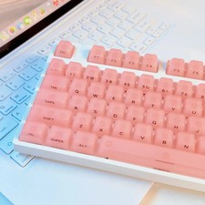 Foggy Transparent Crystal PC Keyboard MDA RGB Backlit Keycaps MX Switches picture
