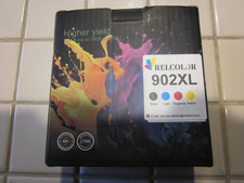 Relcolor 902XL Ink Cartridge Compatible for HP 902 XL Ink Cartridges, 5 Comb picture
