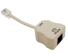 New Suttle DSL Phone Line Conditioner Wall Splitter Filter In-Line Adapter. 4pcs picture