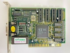 RARE VINTAGE CARDEX S3 TRIO64V+ PCI VGA CARD FCC ICUVGA-GW407 PN 9407-00 MXB31 picture
