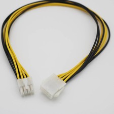 10pcs 50cm 8-Pin 2x4 ATX 12V CPU EPS Power Supply Male to Female Extension Cable picture